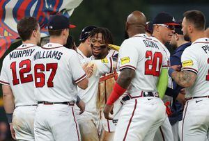 WATCH: Ronald Acuña Jr. made MLB history. His kids stole the show after the  game