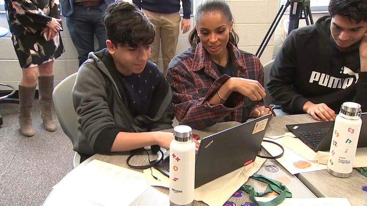 R&B Superstar Ciara Surprises Class Using Her Songs To Learn Coding