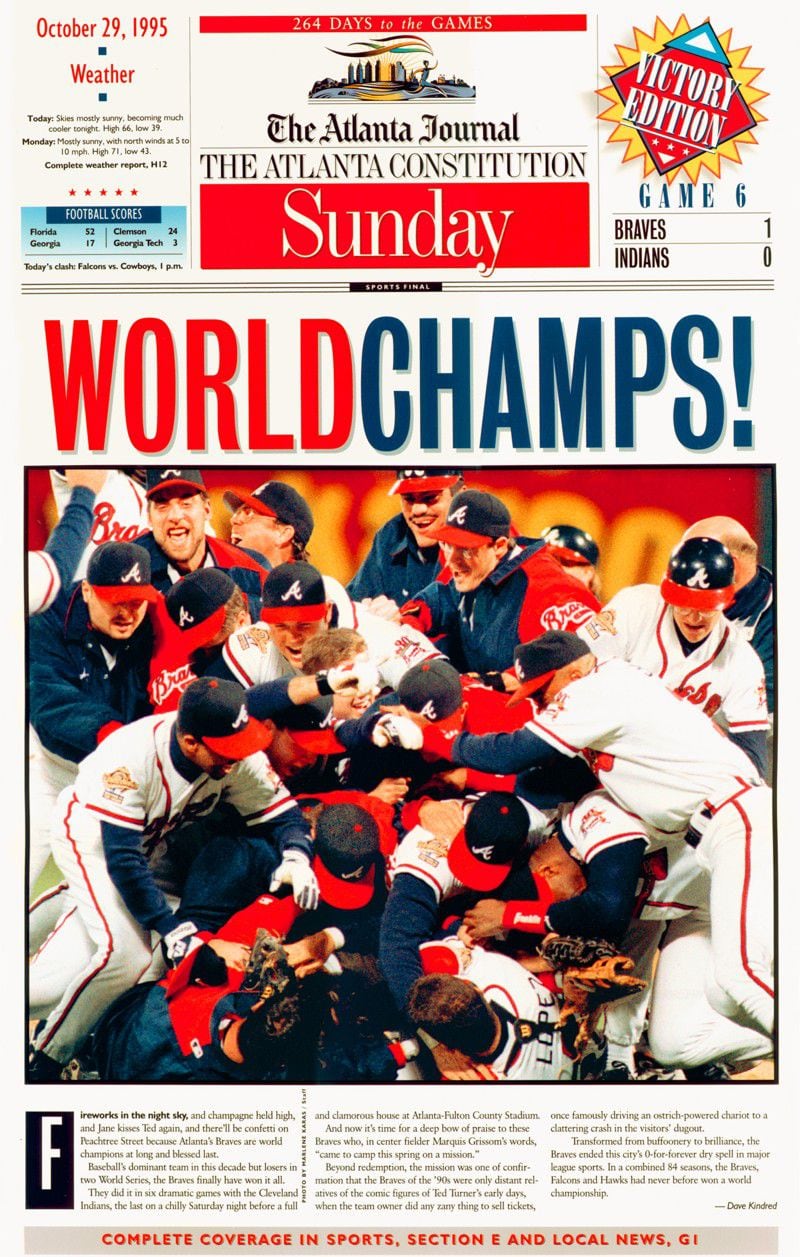 Marquis Grissom 1995 Starline Poster 23x25 Atlanta Braves World Series -  collectibles - by owner - sale - craigslist