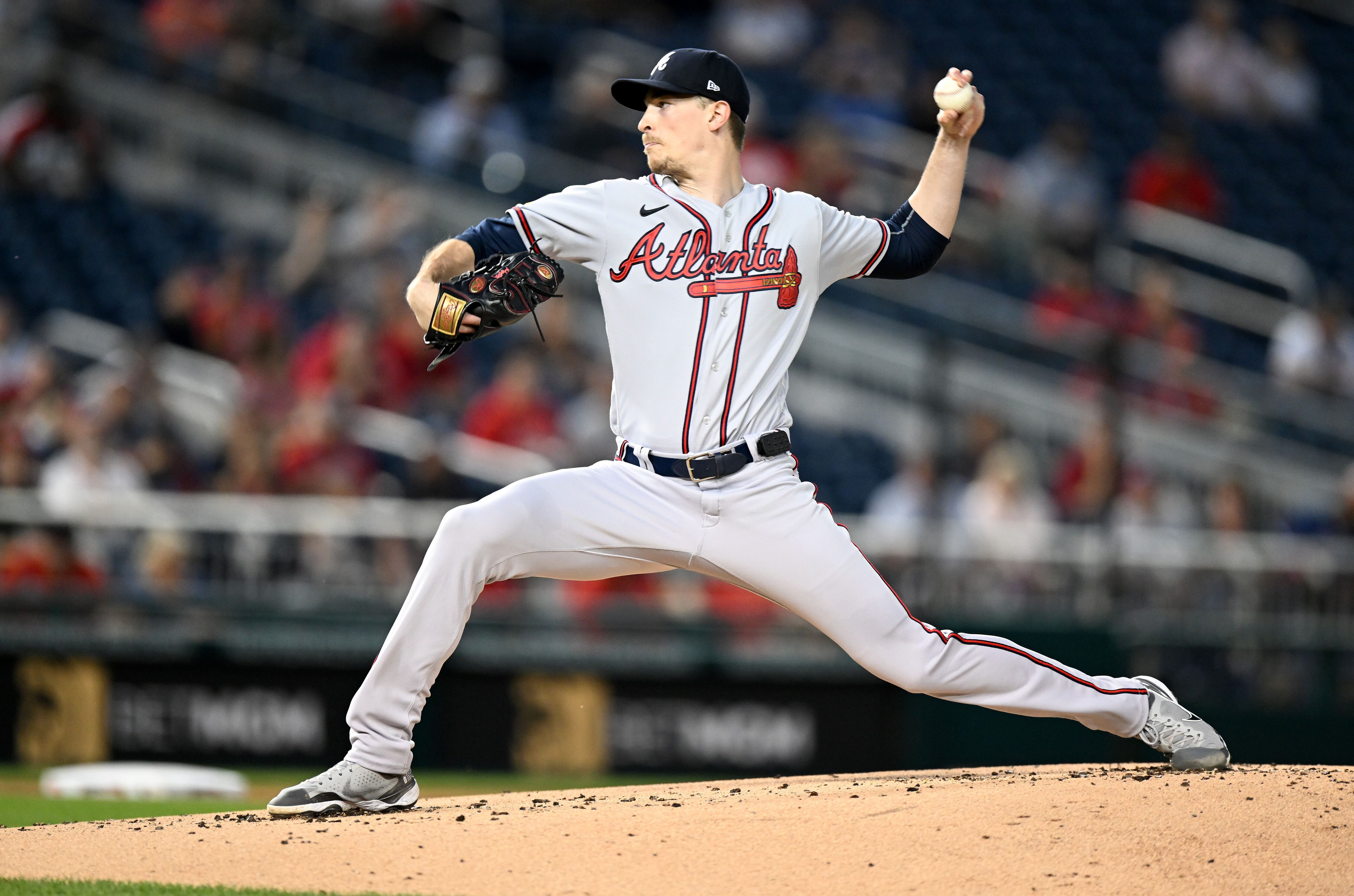 Max atlanta braves jersey navy Fried to start Thursday night