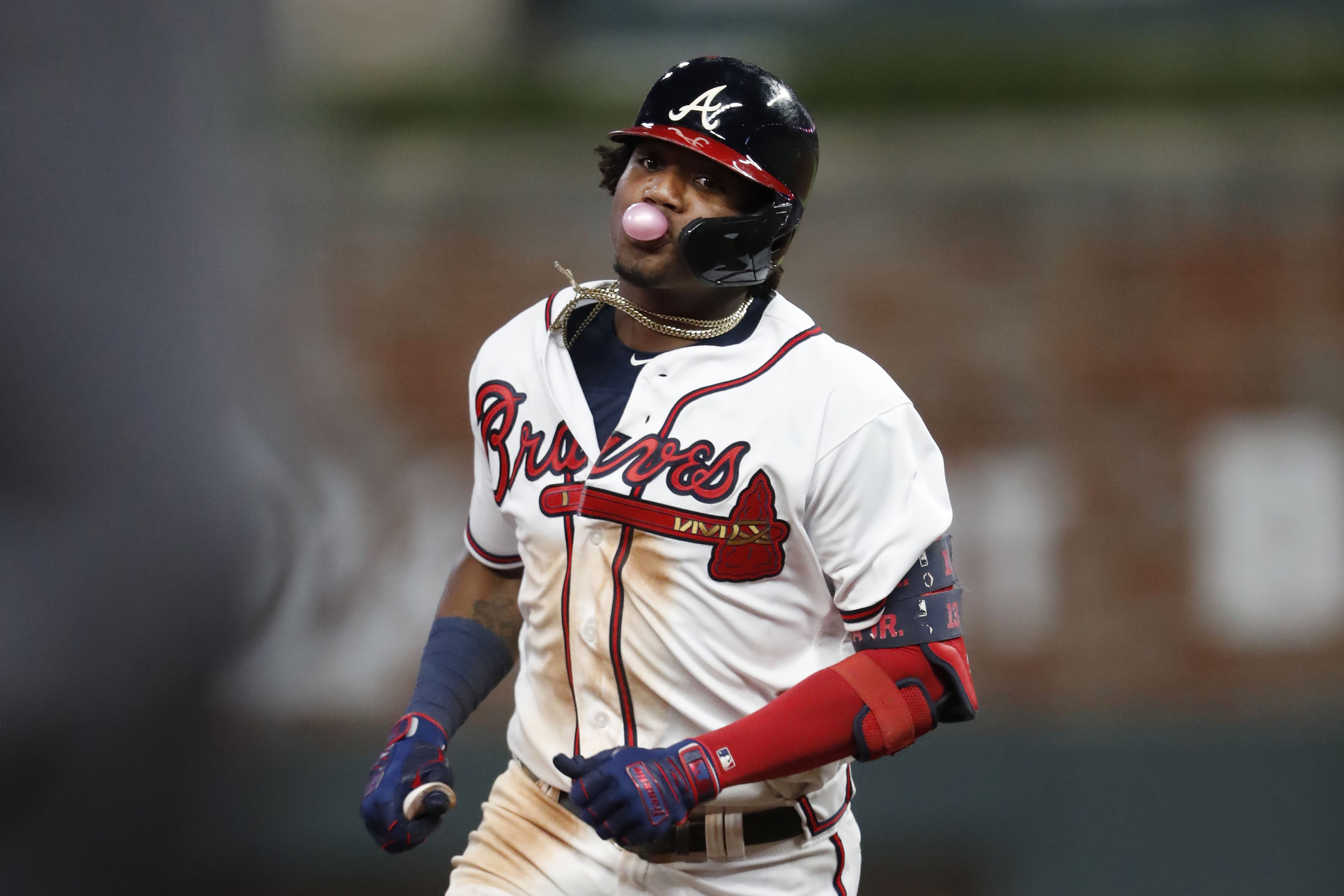 Ronald Acuña Jr., Eddie Rosario homer, majors-leading Braves beat