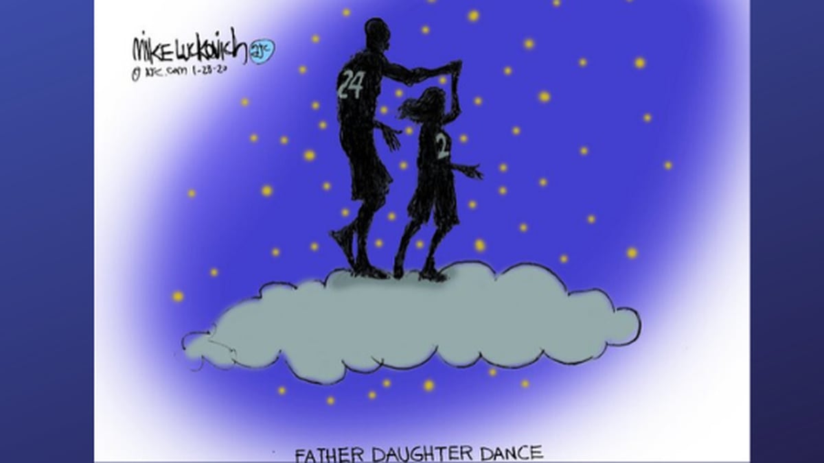 Ajc Cartoonist S Tribute To Kobe Bryant Joins Heartwrenching Collection Of Memorials